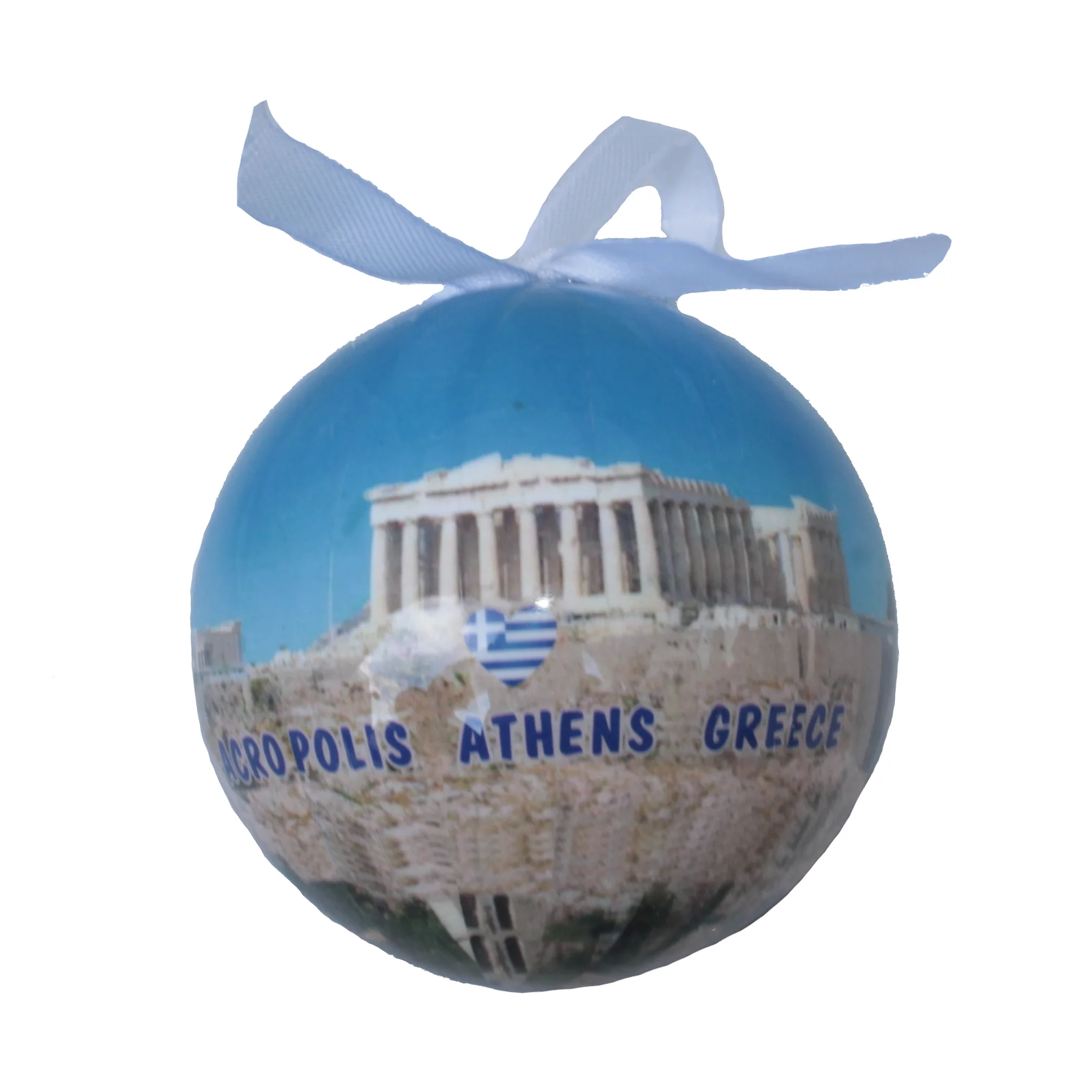 Greek Christmas Tree Ball - Acropolis Athens Greece
