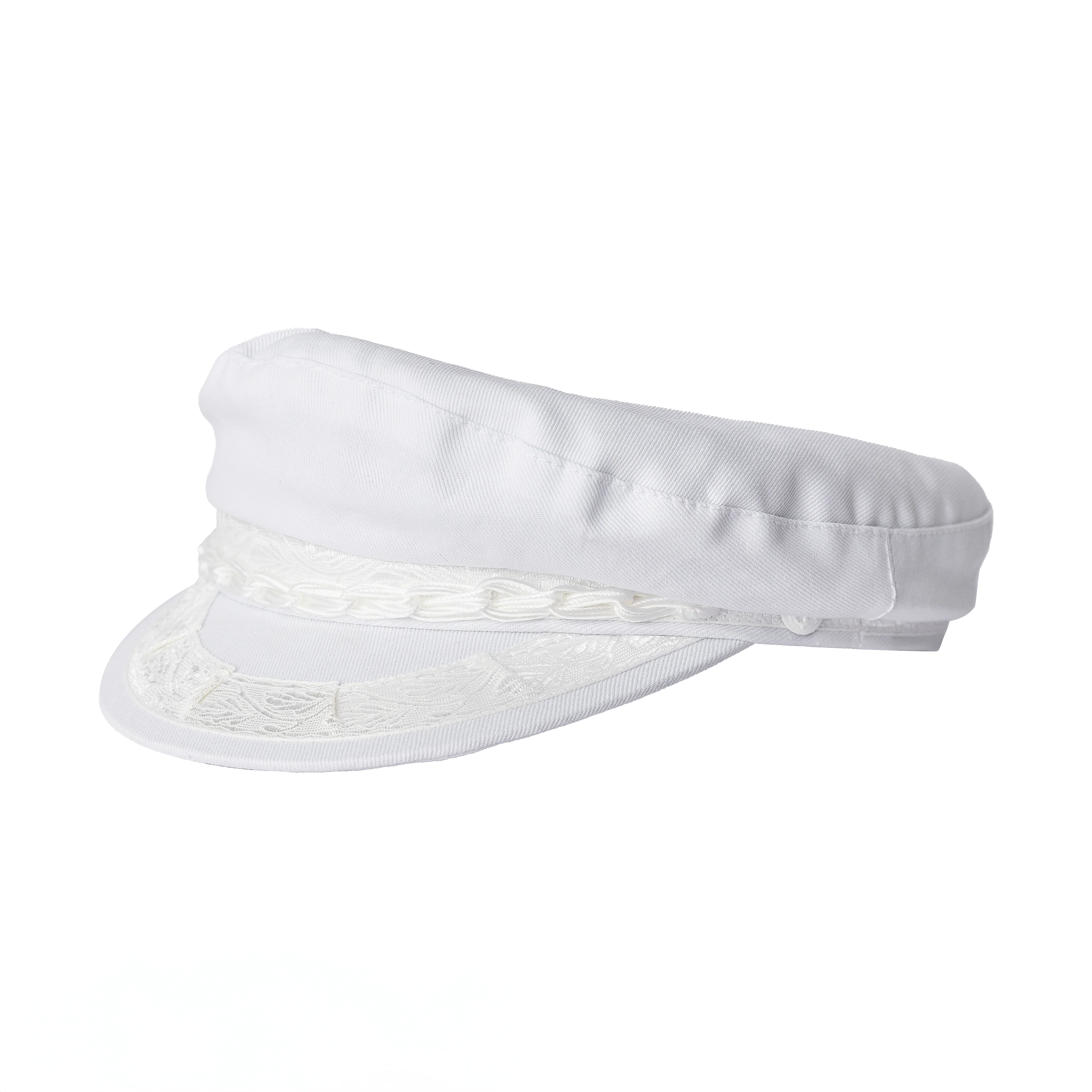 Authentic Greek Fisherman's Cap - Cotton - White - Image 4