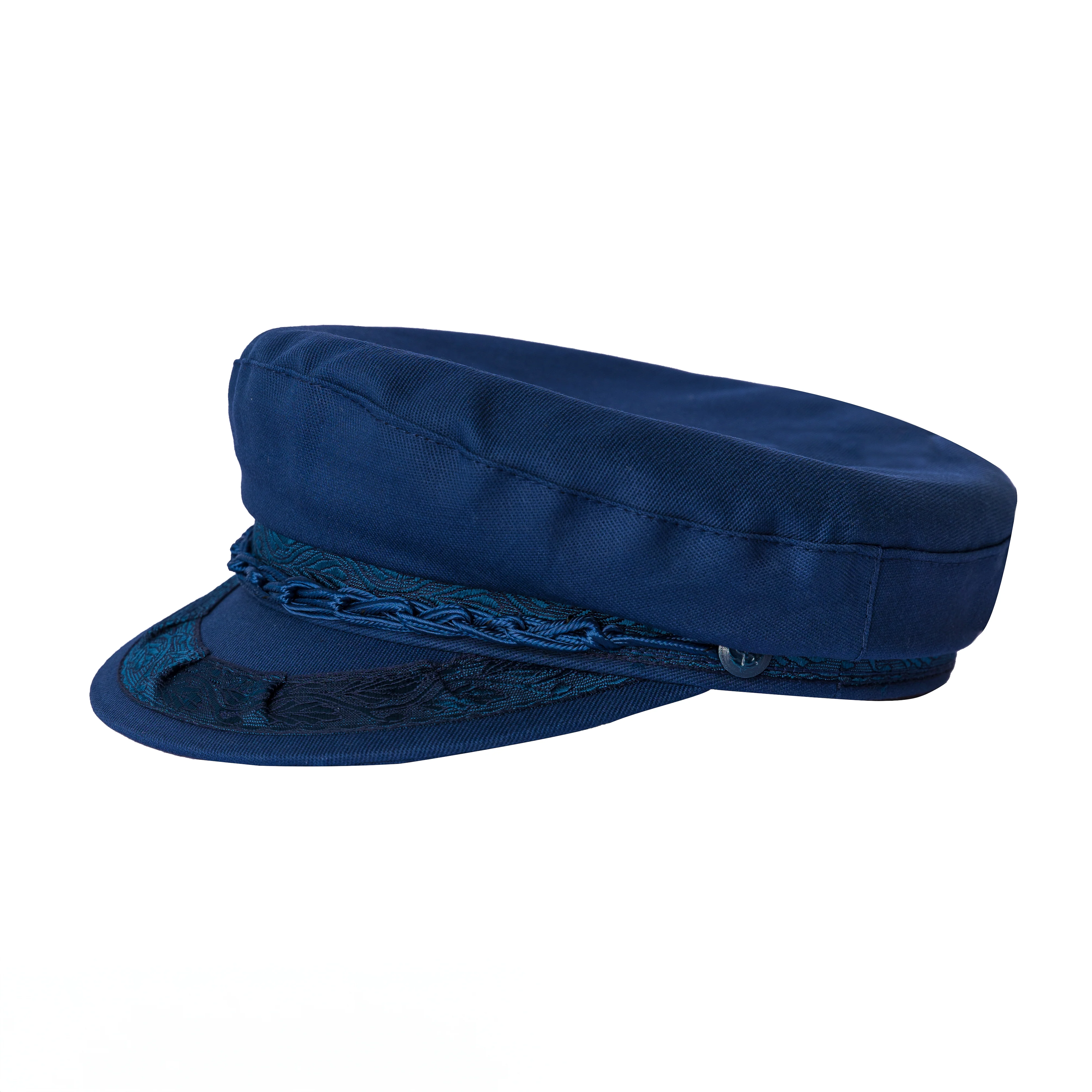 Authentic Greek Fisherman's Cap - Cotton - Navy - Image 4