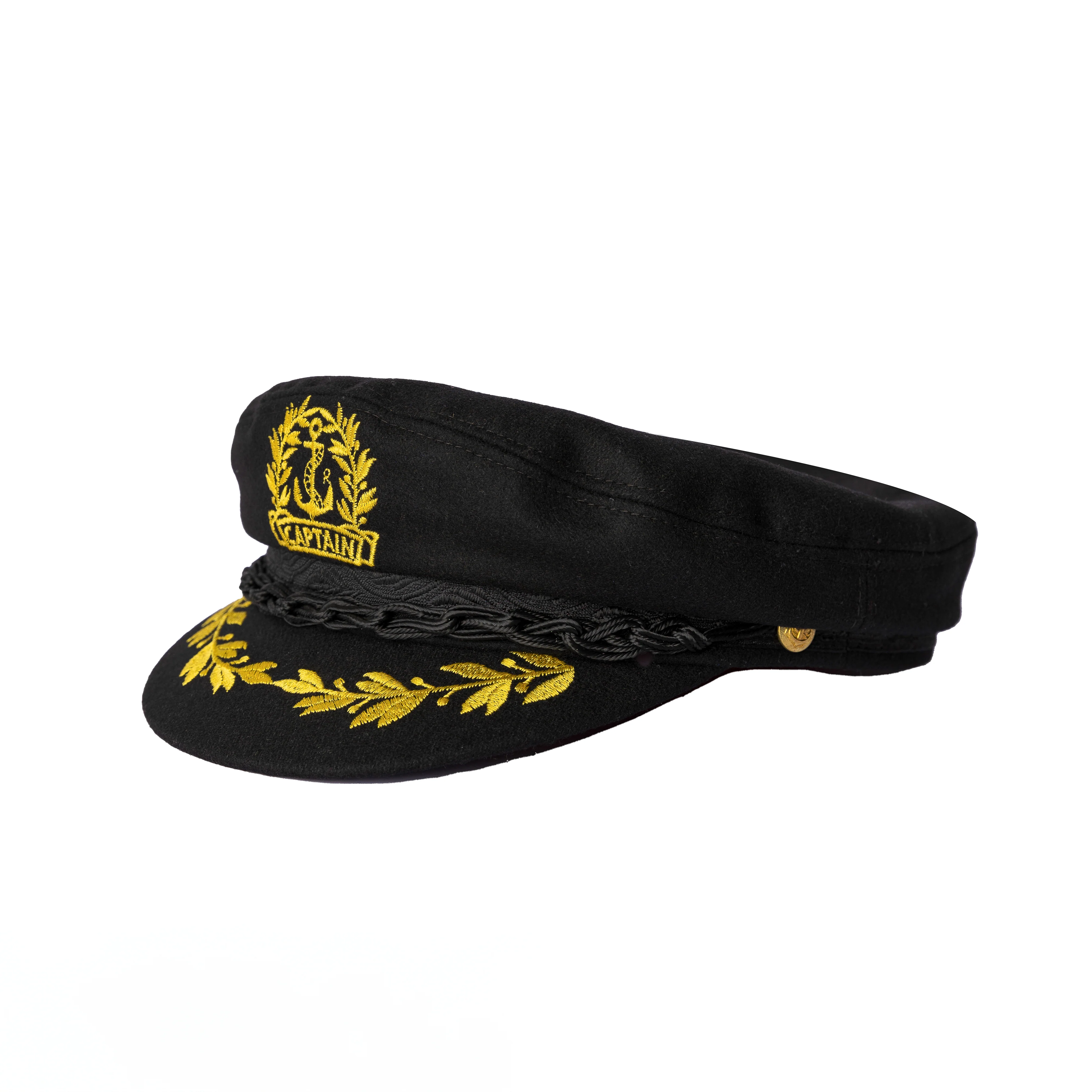 Authentic Greek Captain's Cap - Wool - Black - Image 4