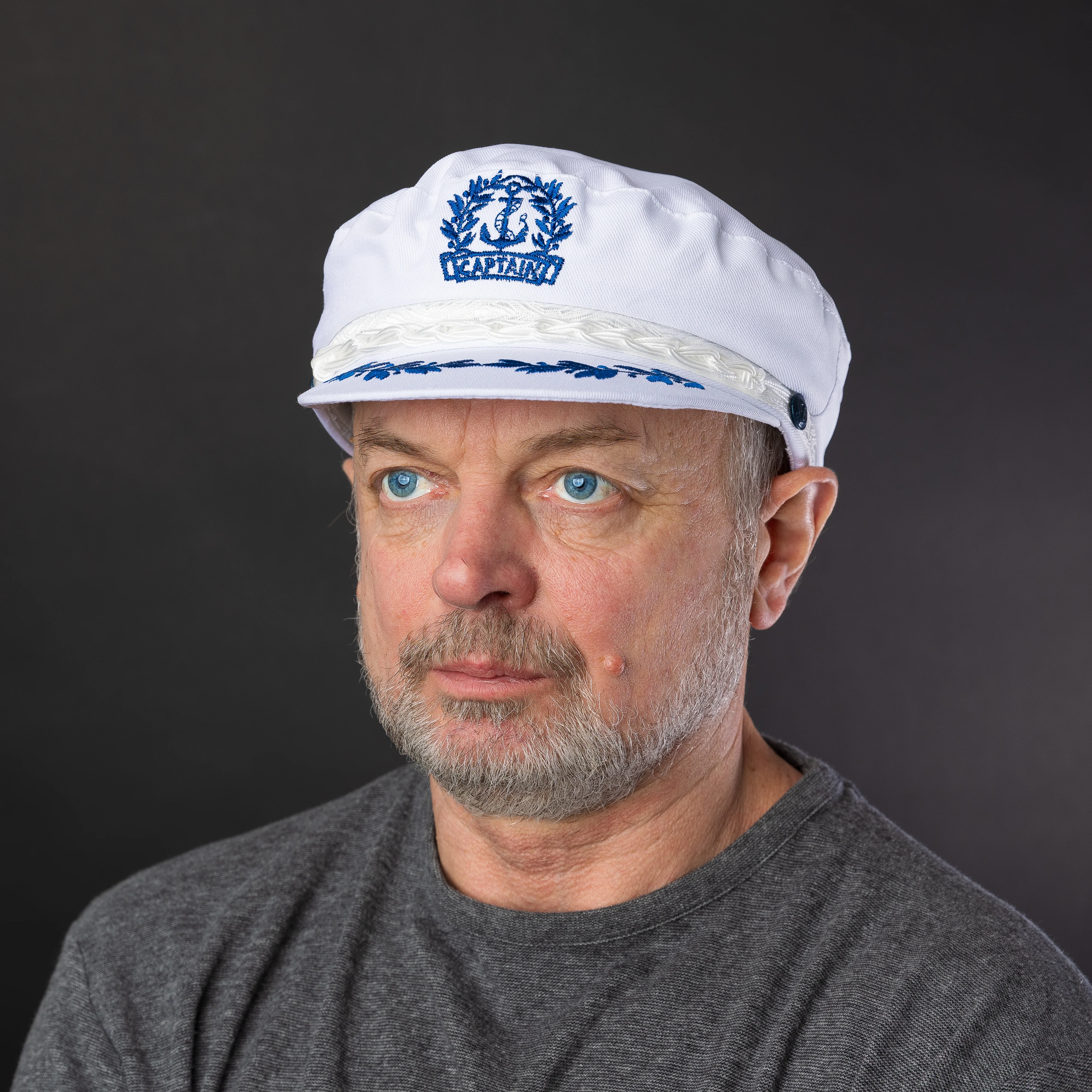 Authentic Greek Captain's Cap - Cotton - White - Image 2