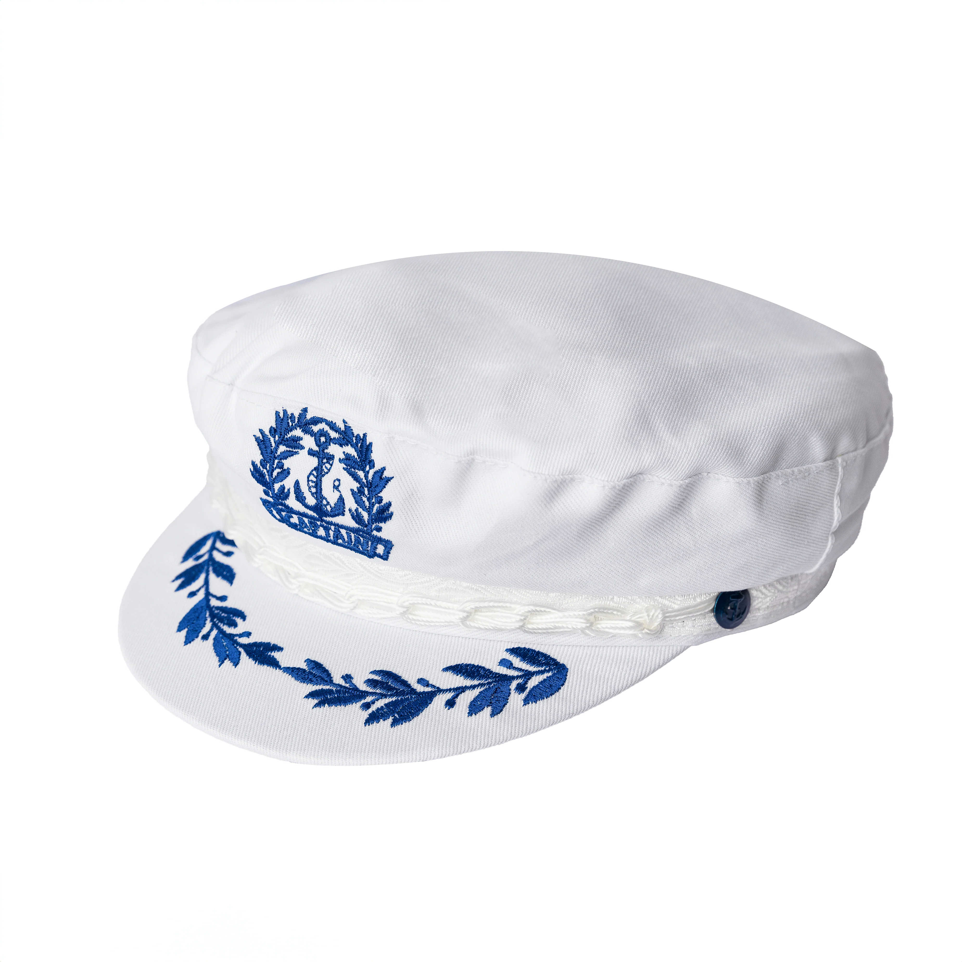 Authentic Greek Captain's Cap - Cotton - White - Image 4