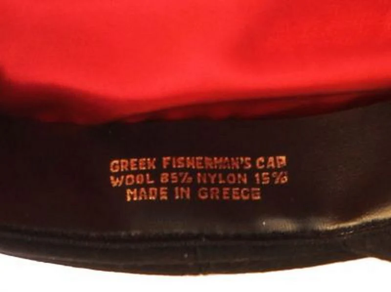 Authentic Greek Fisherman's Cap - Wool - Black - Image 6