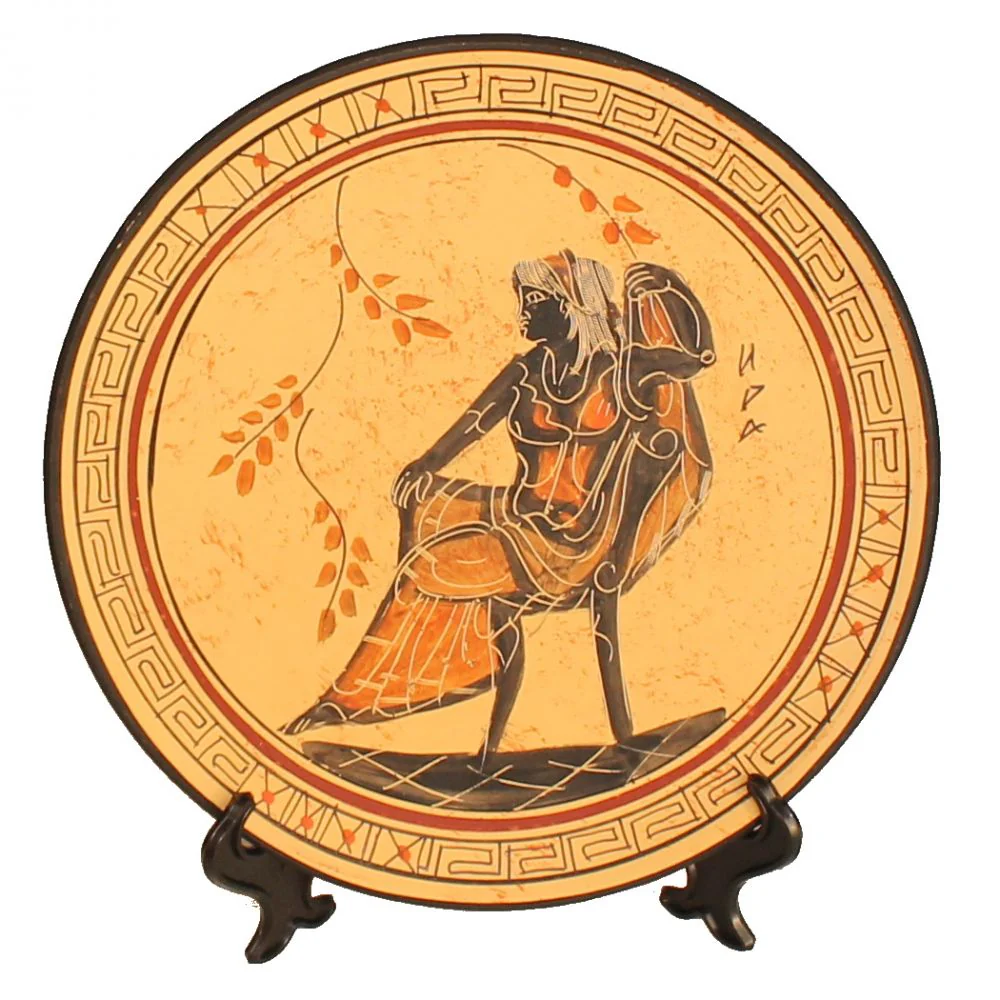 Ceramic Plate - 9'' - Beige - Hand Painted - 1 pc - Image 12