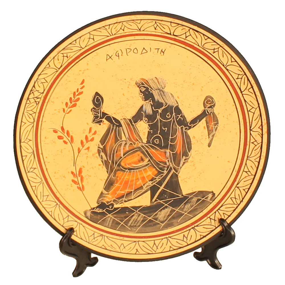 Ceramic Plate - 9'' - Beige - Hand Painted - 1 pc - Image 5