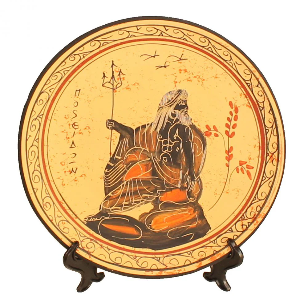 Ceramic Plate - 9'' - Beige - Hand Painted - 1 pc - Image 7