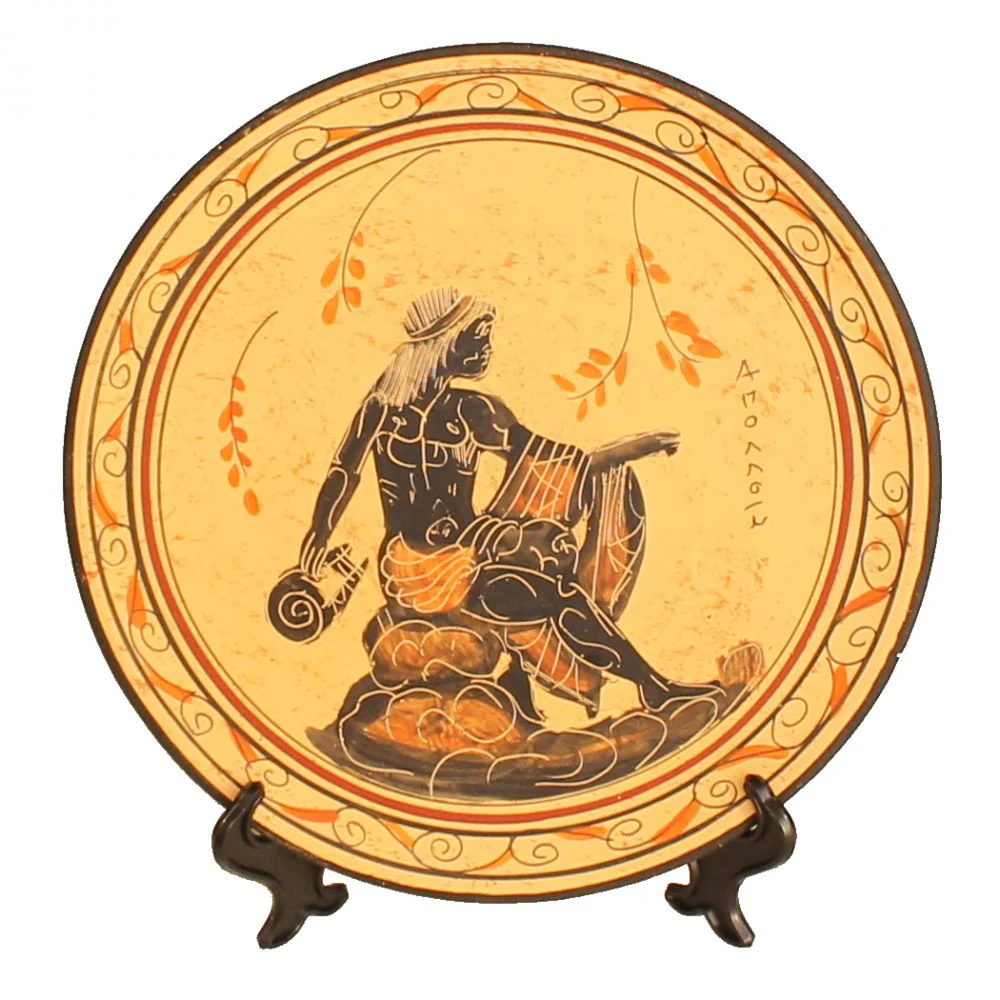 Ceramic Plate - 9'' - Beige - Hand Painted - 1 pc - Image 8