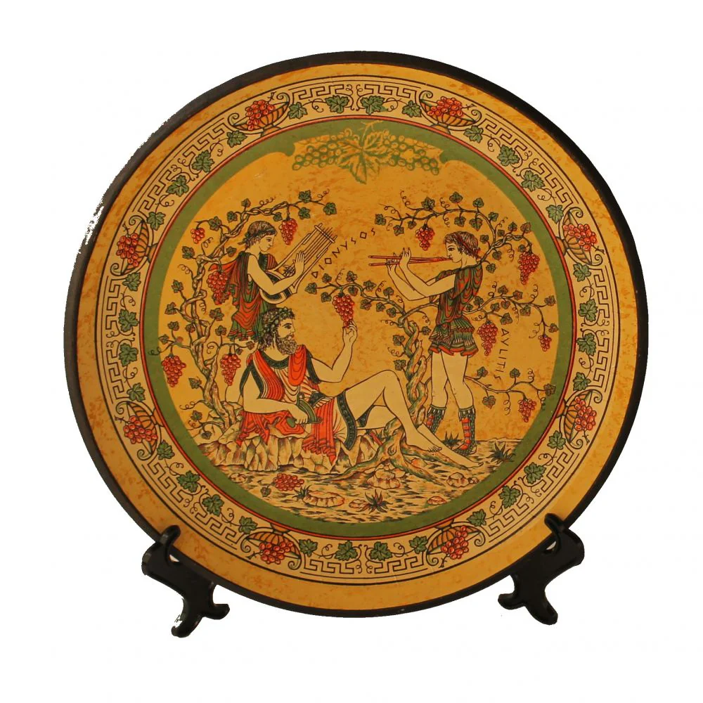 Ceramic Plate - 11" - Beige - Stamped - 1 pc - Image 4