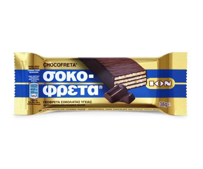 Chocolate Wafers - Dark Chocolate - Ion - ''Greek Kit Kat'' - 1 pc
