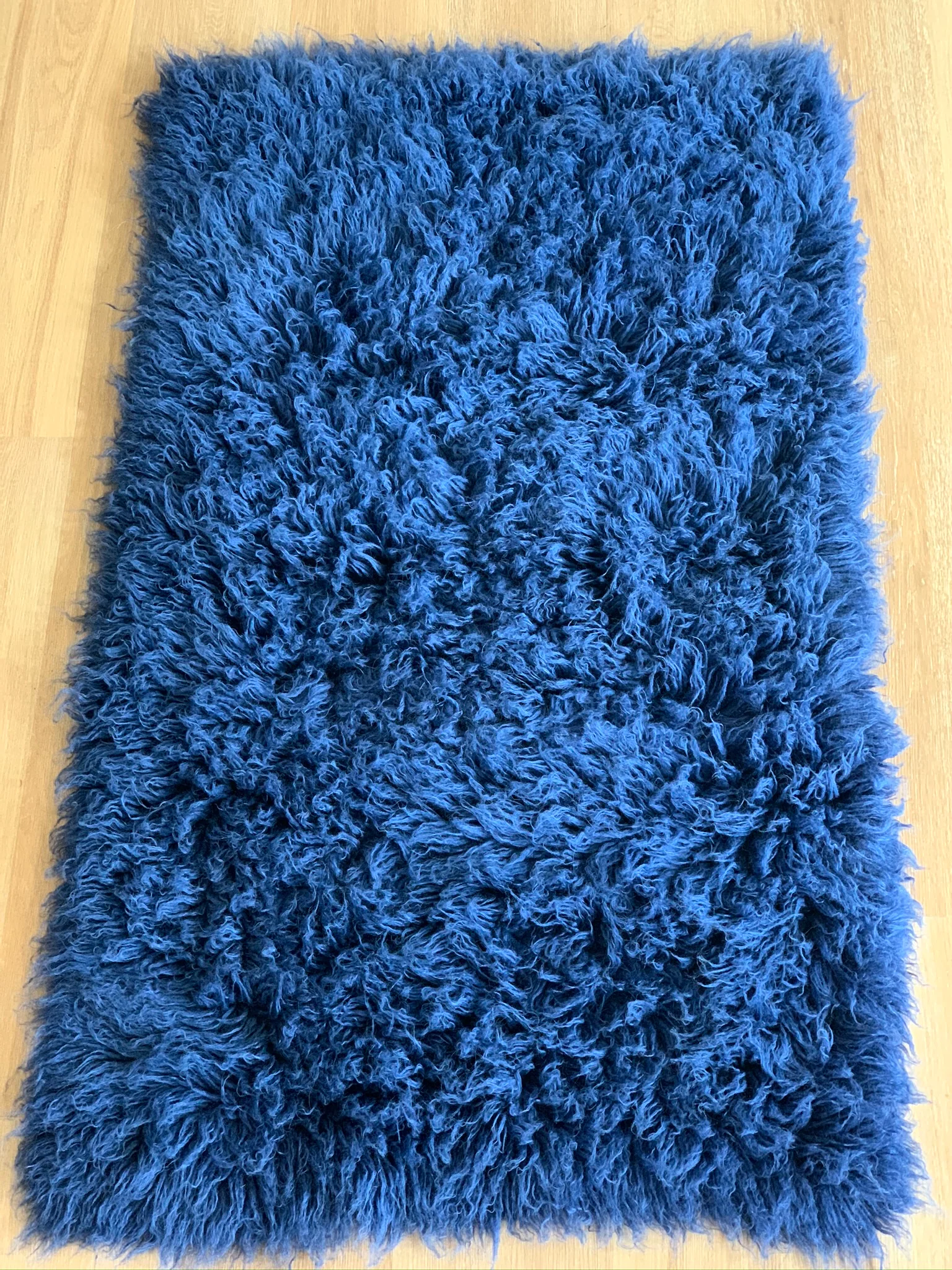 Flokati Rug - Dark Blue - 2000 g/m2 - 3' x 5' - Image 2