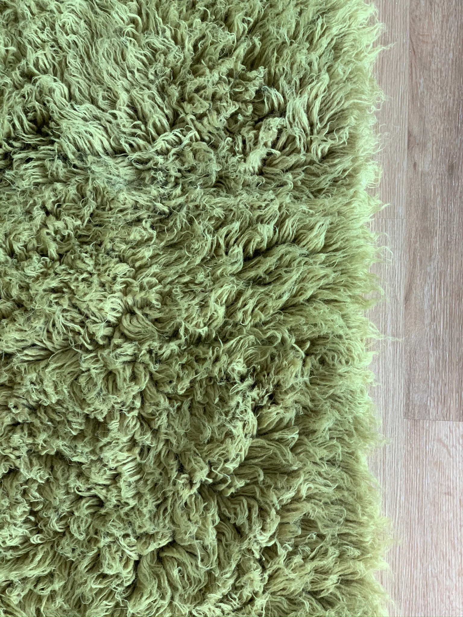 Flokati Rug - Olive - 4000 g/m2 - 5' x 8' - Image 2