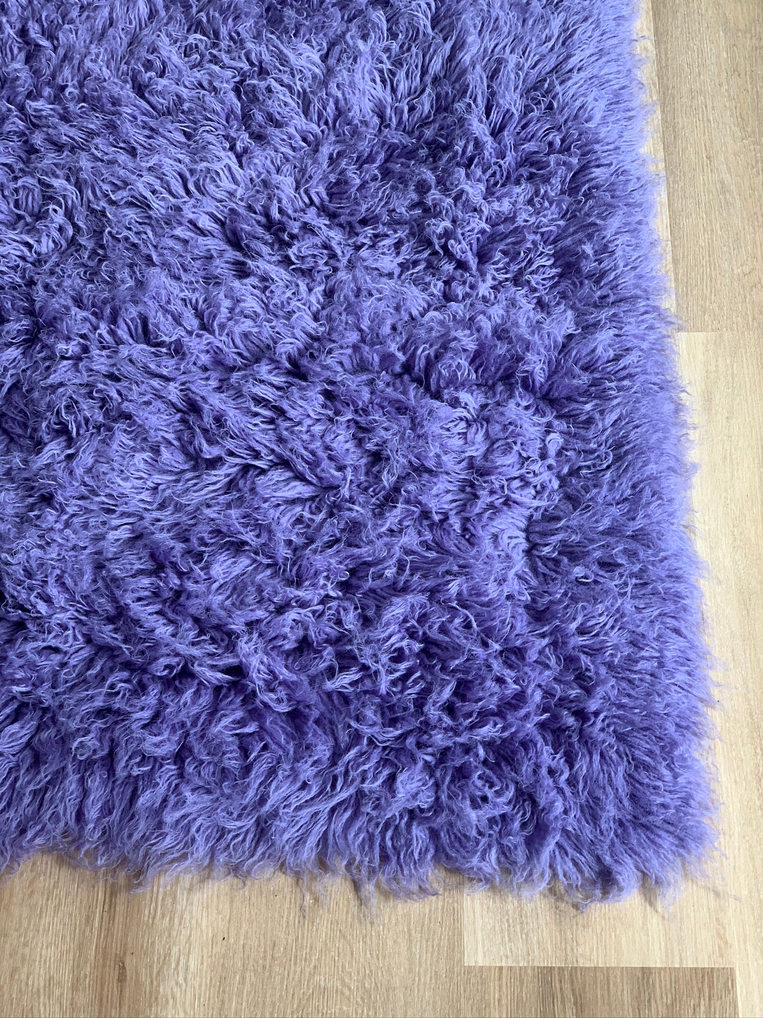 Flokati Rug - Purple - 2000 g/m2 - 3' x 5' - Image 2