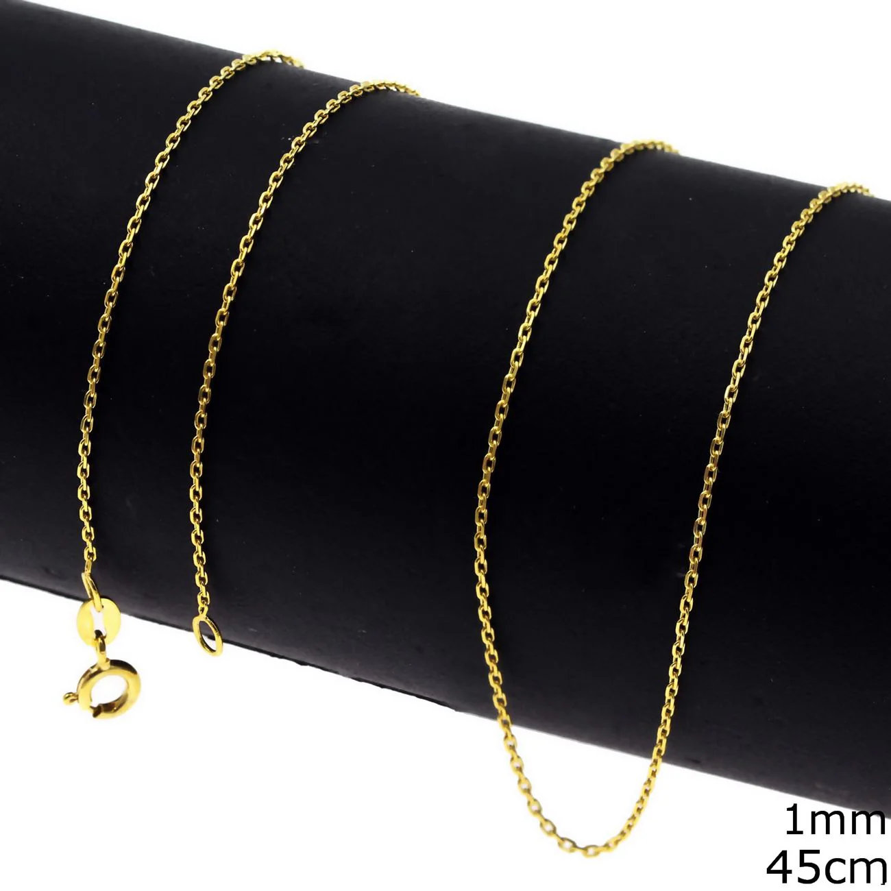 Gold Plated Sterling Silver Diamond Cut Chain - Image 2