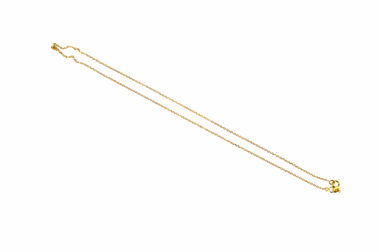 Gold Plated Sterling Silver Diamond Cut Chain - Image 3