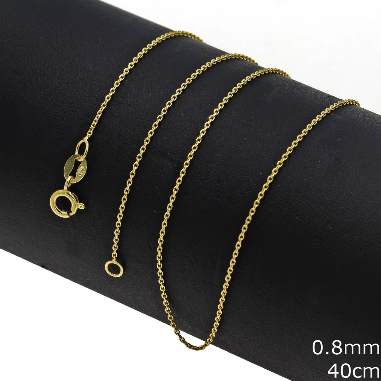 Gold Plated Sterling Silver Simple Cut Chain